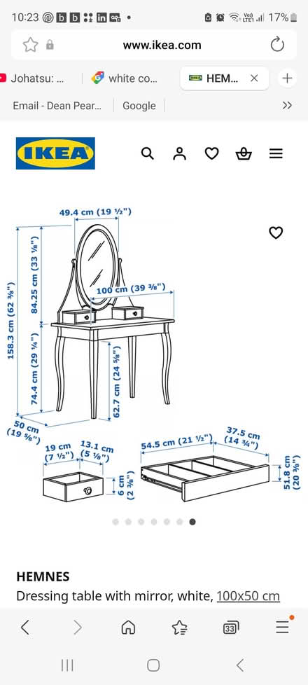 Photo of free Dressing table with mirror (tottenham N18) #3