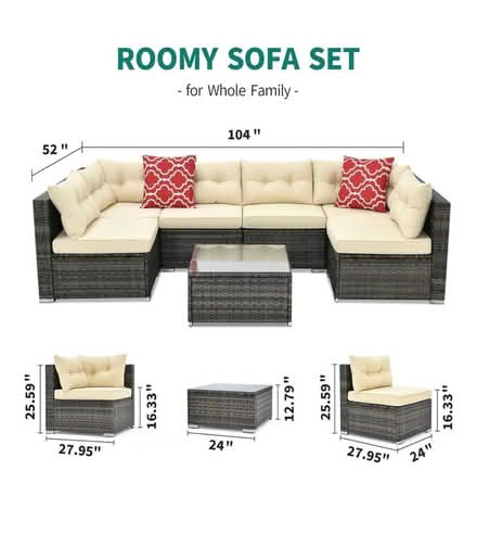 Photo of free Patio set with cushions (Fair Lawn, NJ) #2