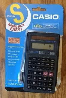 Photo of free Casio fx-260 solar powered calculator [20886] #1