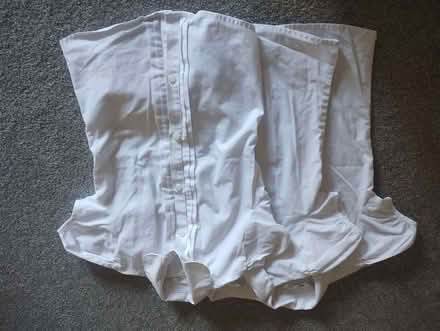 Photo of free Bundle of white M&S school shirts 4x age 5-6, 1x 4-5, 1x 7-8 (Weston) #1
