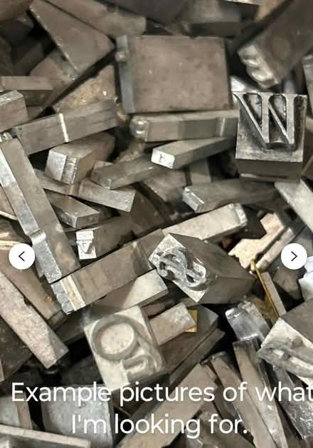 Photo of Letter press type set lead letters (Largo near indian rocks) #3
