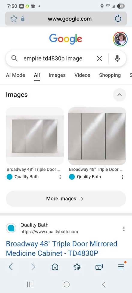 Photo of free Aluminum medicine cabinet (Woodridge) #2