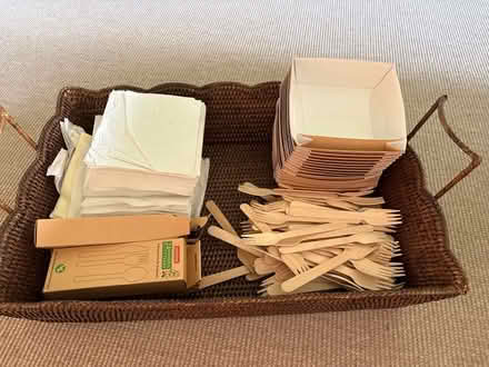 Photo of free Disposable cutlery, trays, napkins (E9) #1