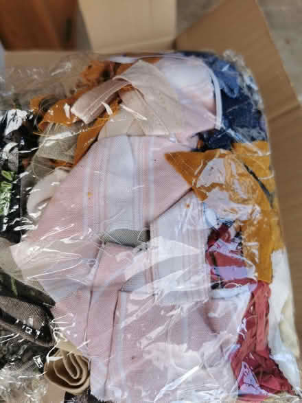 Photo of free Scrap fabric. 2 boxes. Great craft resource. (Leighton Buzzard LU7) #1