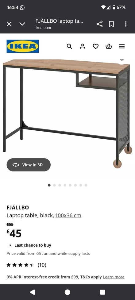 Photo of free IKEA Fjällbo desk x 2 (Castlepoint BH8) #2