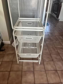Photo of free White Metal Organizer (Alameda near Fernside and high) #1