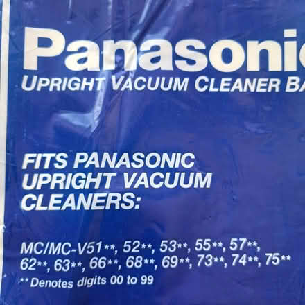 Photo of free Panasonic Upright Vac Cleaner Bags (Allison Park-- Hampton) #3