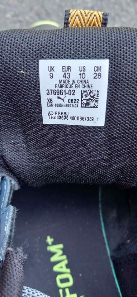 Photo of free Blue Puma Trainers - Size 9 (Crosspool S10) #2