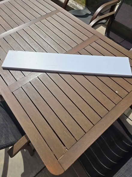 Photo of free White chipboard shelf. (Bluebell Hill ME5) #1