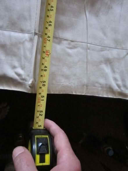 Photo of free 1 pair (2) Roman Blinds Blue Detachable Dry Cleanable (Canonbury N1) #3