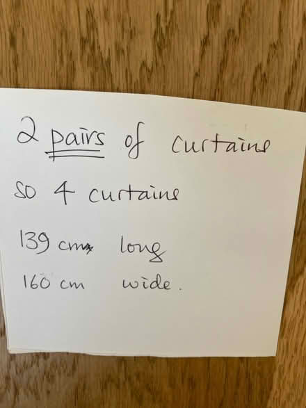 Photo of free Two pairs of Dunelm curtains (Beauchief S8) #2