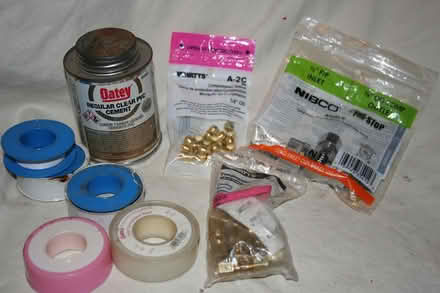 Photo of free misc plumbing supplies (Big Timber & Randall Rd, Elgin) #1