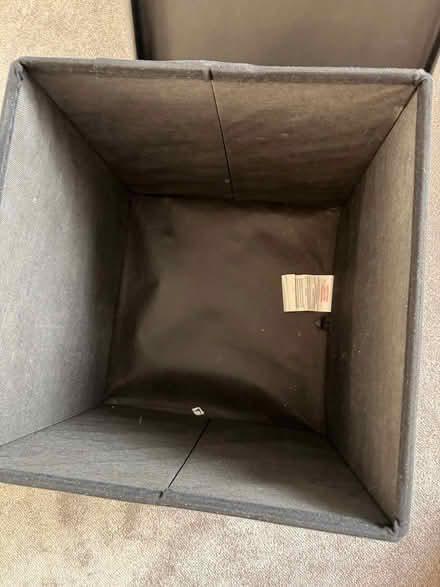 Photo of free Black leather storage footstool (Wickford, SS12) #2
