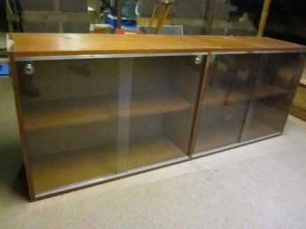 Photo of free Cabinet suitable for upcycling to bookcase or display case. (Natland LA9) #1