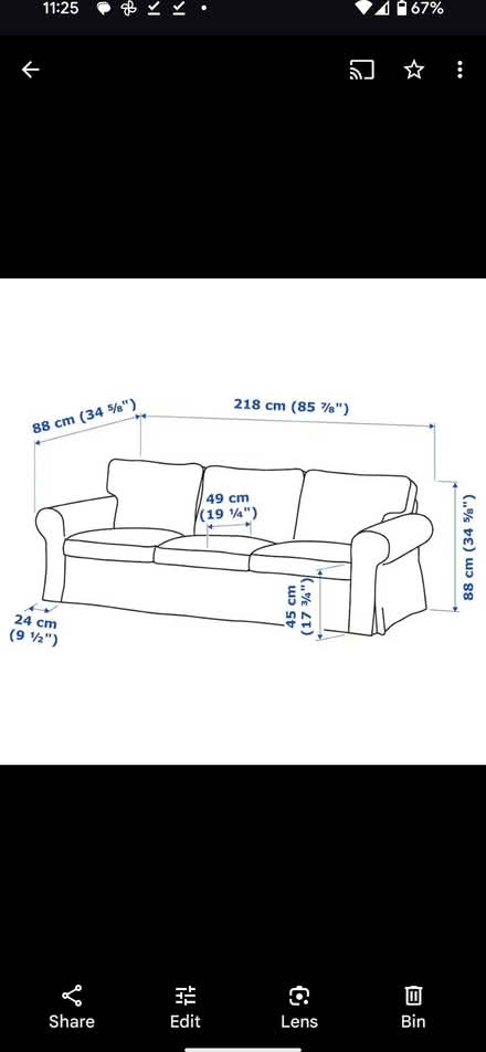 Photo of free Ektorp Ikea Purple/wine sofa covers (milltown, dublin 6) #2