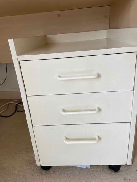 Photo of free Desk and small filing cabinet (Pride Park DE24) #2