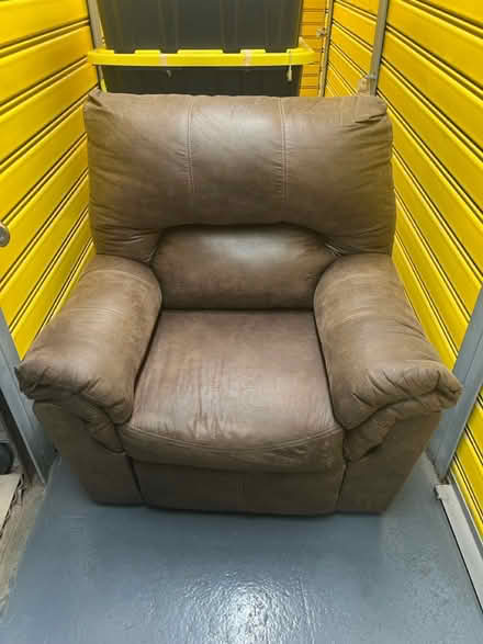 Photo of free leather rocker couch (Upper Manhattan storage unit) #1