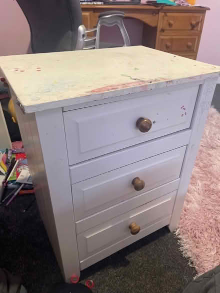 Photo of free Bedside table. Serviceable (Blacklands TN34) #1