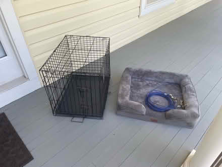 Photo of free Dog cage, bed (6816 Jeremiah Ct, Fairfax Stn) #1