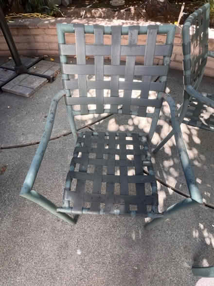Photo of free Patio Table w/ six chairs (Las Palmas Park, Sunnyvalr) #3