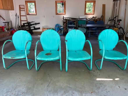Photo of free 4 metal patio chairs (Ann Arbor) #1