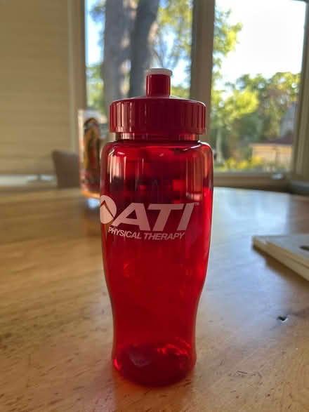 Photo of free New red water bottle (NW Evanston) #1