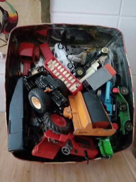Photo of free Tin of small scale vehicles (Orton Goldhay) #1