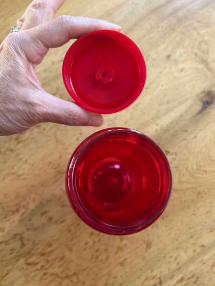 Photo of free New red water bottle (NW Evanston) #3