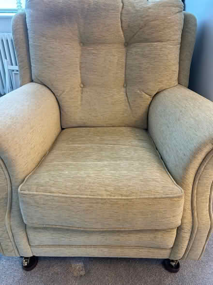 Photo of free Harrods cream armchair (Surbiton KT6) #1