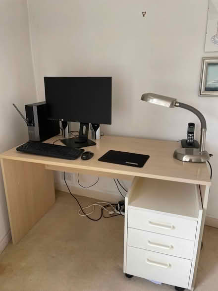 Photo of free Desk and small filing cabinet (Pride Park DE24) #3