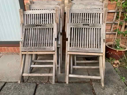 Photo of free Teak garden table and 8 chairs (Malvern Wells WR14) #3