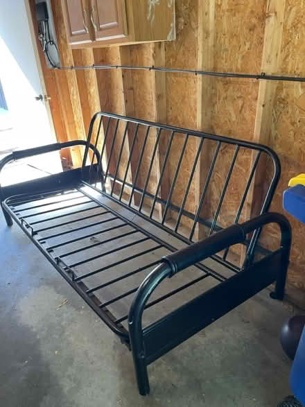 Photo of free Futon (black metal w mattress) (Mechanicsburg PA) #1