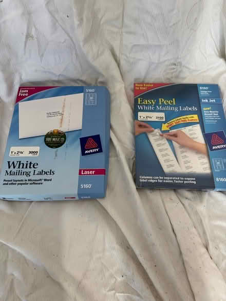 Photo of free Self stick mailing labels (In Reston off of Lawyers Road) #1