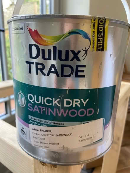 Photo of free White woodwork paint- satinwood quick dry (Watford Heath WD19) #1