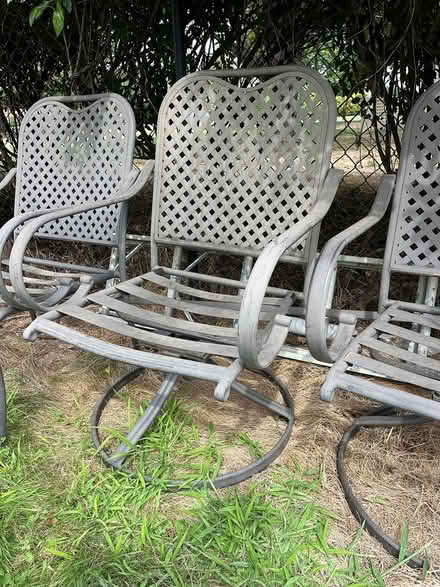 Photo of free Set of 6 outdoor chairs (West Boylston) #3