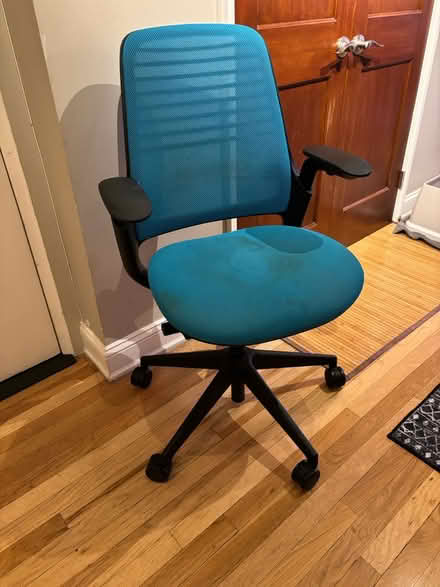 Photo of free Turquoise office chair (Gramercy Park) #2