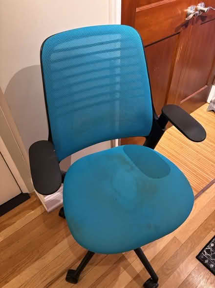 Photo of free Turquoise office chair (Gramercy Park) #1