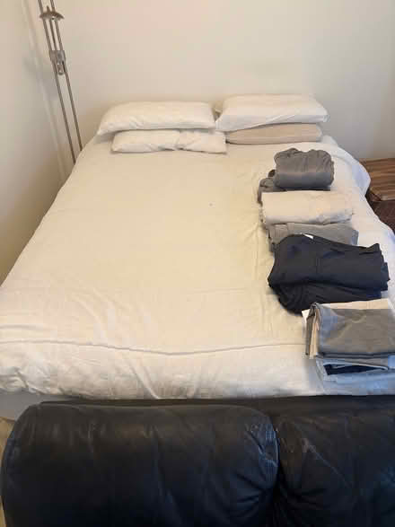 Photo of free Queen ensemble bed with linen sets (Tugun) #1