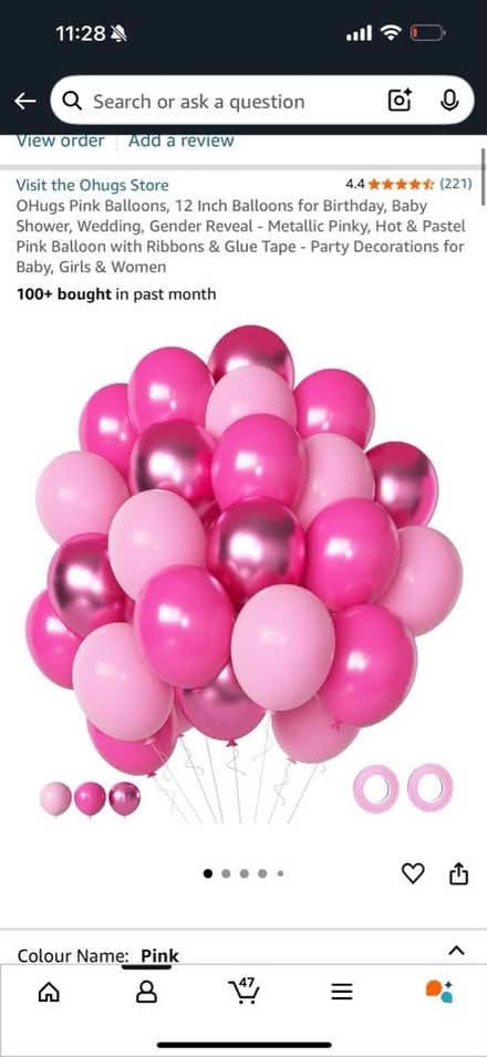 Photo of free 45pc pink balloon set (Croydon) #1