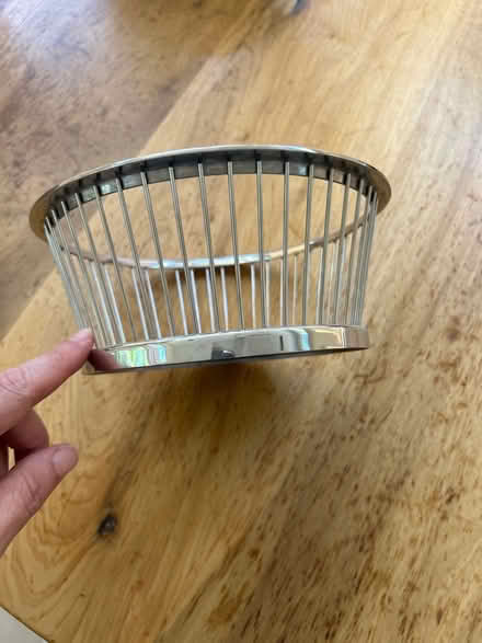 Photo of free Stainless round bread basket (NW Evanston) #2