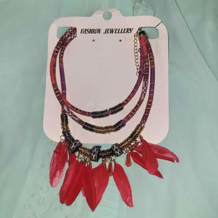 Photo of free Red feather necklace (Bloomingdale) #1