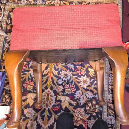 Photo of free Cushioned footstool. Very good condition. (Church RG2) #1