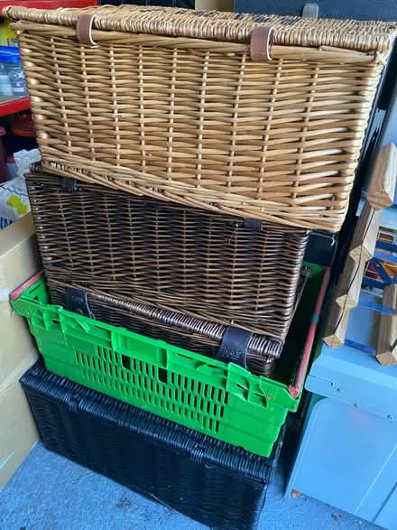 Photo of free 4 wicker baskets (Addingham LS29) #1
