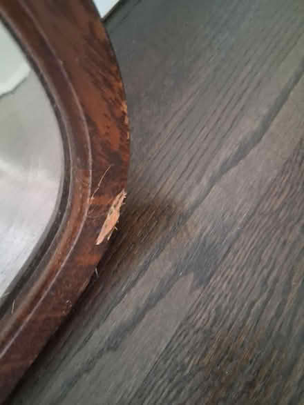 Photo of free Wood frame Mirror (Lefferts Gardens) #3