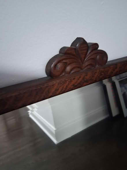 Photo of free Wood frame Mirror (Lefferts Gardens) #2