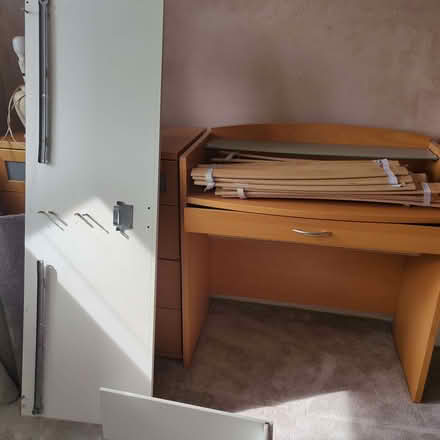 Photo of free White IKEA double bed base (Hillyfields SO16) #3