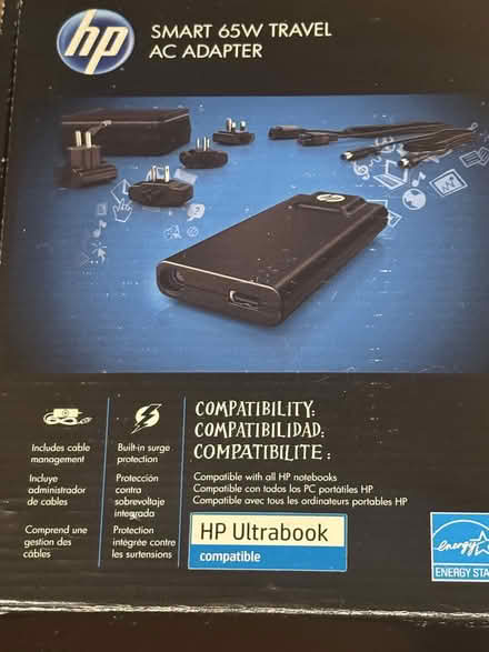 Photo of free HP Laptop PSU travel adapter set (Datchworth Green SG3) #1