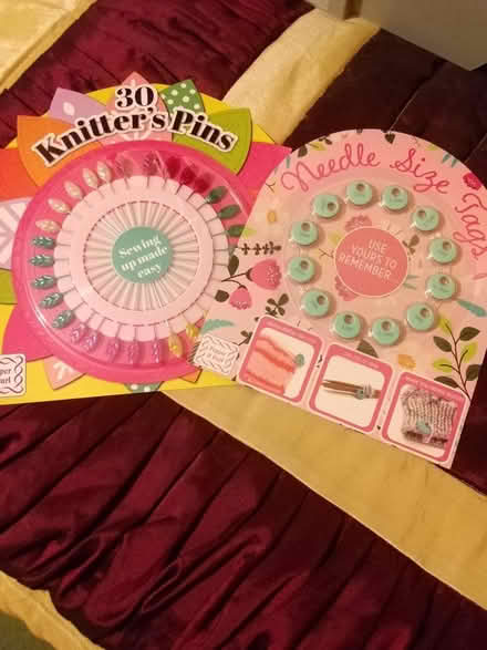 Photo of free Knitters pins and needle size tags (Tonbridge) #1