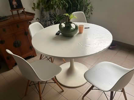 Photo of free Small dining table with 4 chairs (Coronation Road) #1