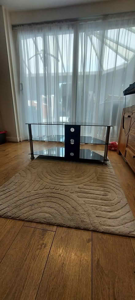 Photo of free Black Glass TV Unit (WS6) #3